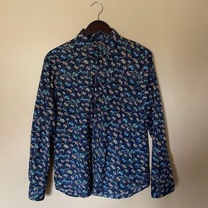Desigual Button Up Multicolor Print Shirt size M